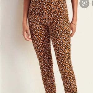 Leopard print pixie cut pants